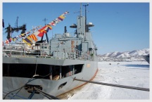 Богослужение на корабле &laquo;Камчатка&raquo; (23 февраля 2008 года)